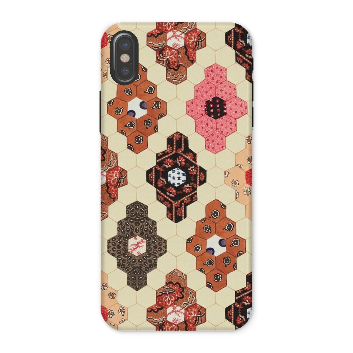 Casezest Mobile Phone Case for iPhone X / Gloss Light Painted Quilt Design