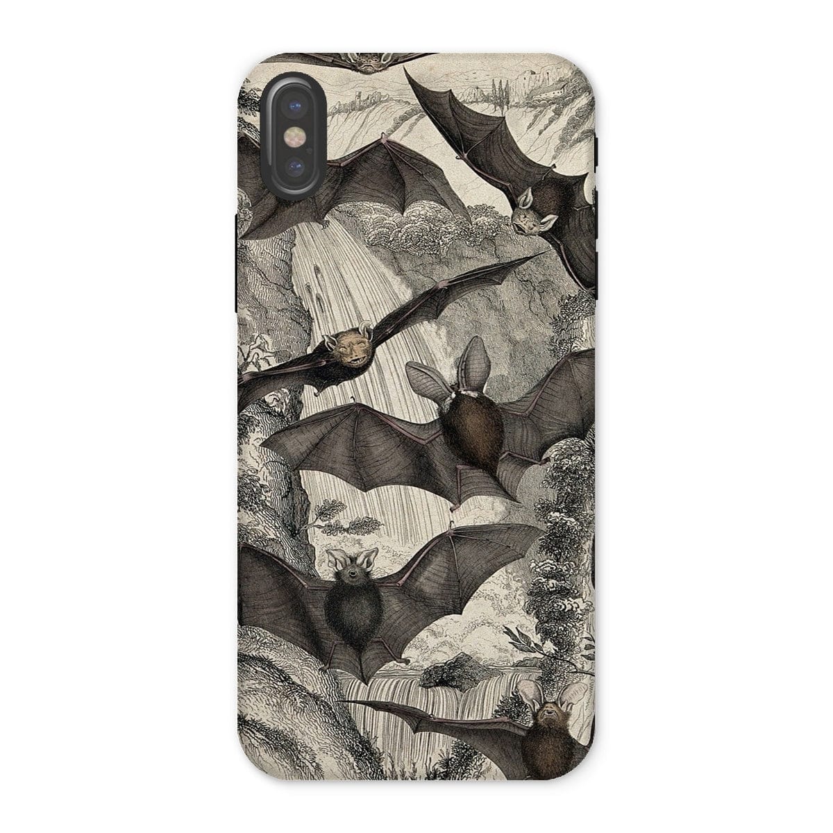 Casezest Mobile Phone Case for iPhone X / Gloss Milne Bats Design