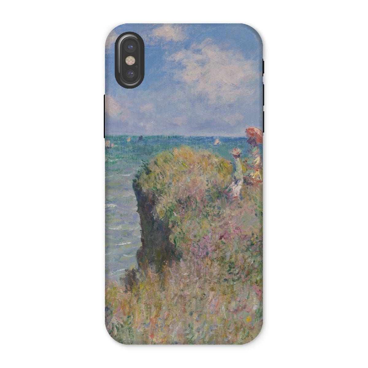 Casezest Mobile Phone Case for iPhone X / Gloss Monet Cliff Walk at Pourville Design