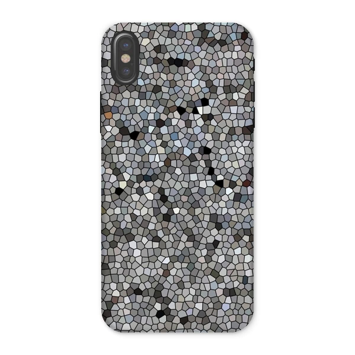 Casezest Mobile Phone Case for iPhone X / Gloss Mosaic Texture Design