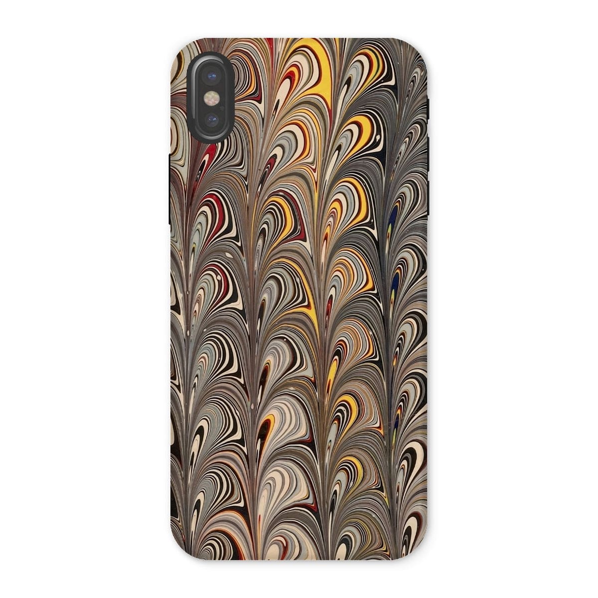 Casezest Mobile Phone Case for iPhone X / Gloss Peacock Marble Design