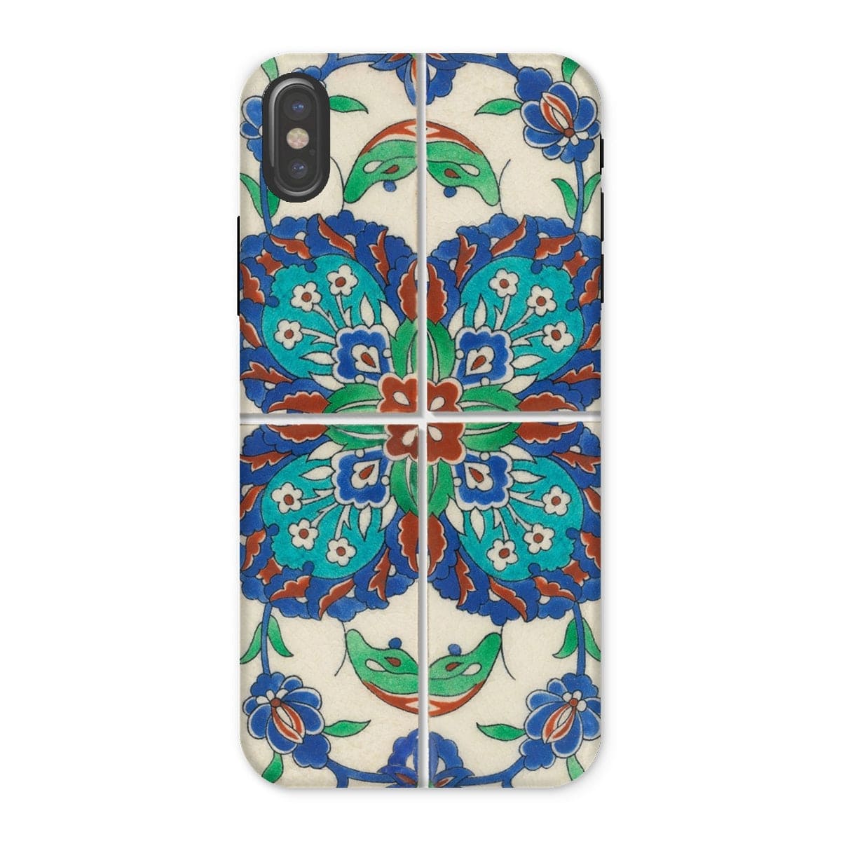 Casezest Mobile Phone Case for iPhone X / Gloss Persian Style Tile Design