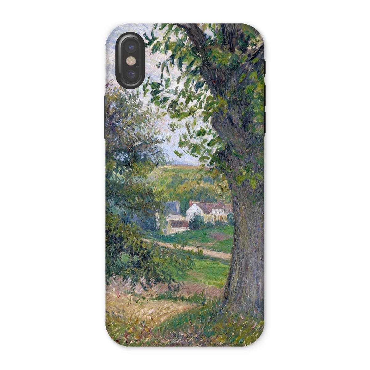 Casezest Mobile Phone Case for iPhone X / Gloss Pissarro Chestnut Trees Design