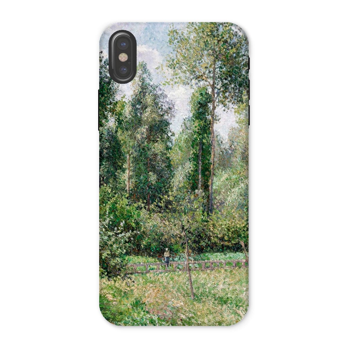 Casezest Mobile Phone Case for iPhone X / Gloss Pissarro Poplars Design