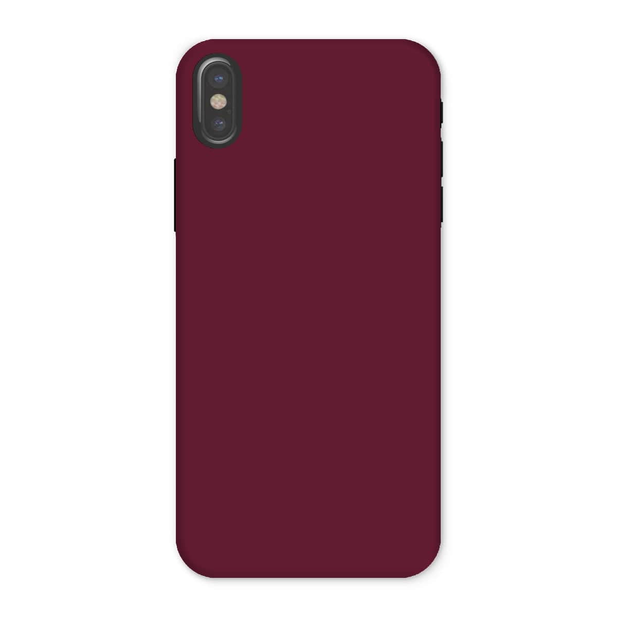 Casezest Mobile Phone Case for iPhone X / Gloss Pure Dark Red Design