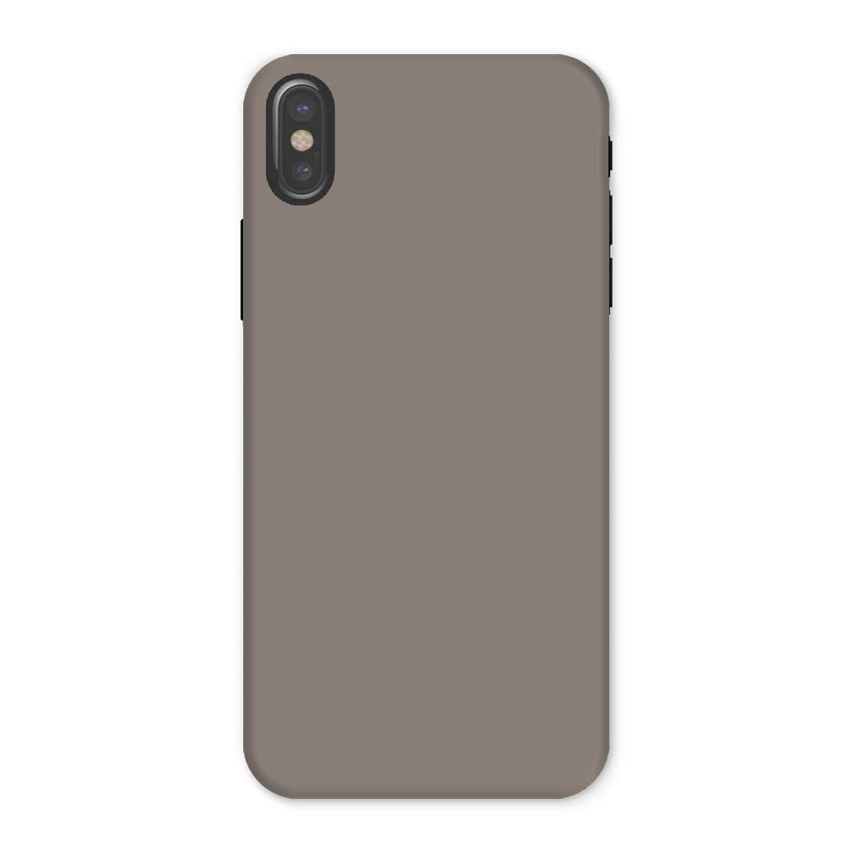 Casezest Mobile Phone Case for iPhone X / Gloss Pure Grey Design