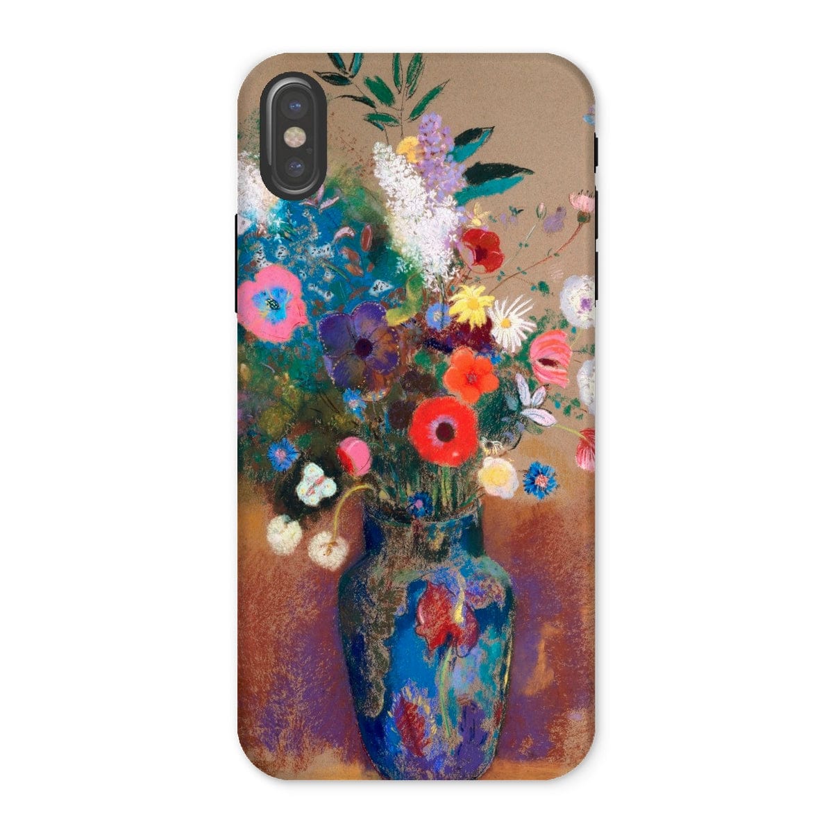 Casezest Mobile Phone Case for iPhone X / Gloss Redon Bouquet of Flowers Design