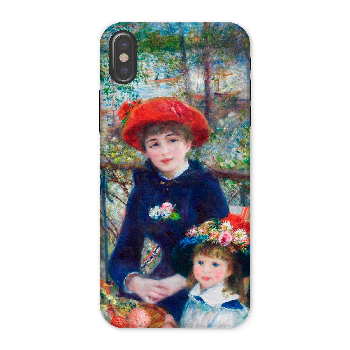 Casezest Mobile Phone Case for iPhone X / Gloss Renoir Two Sisters Design