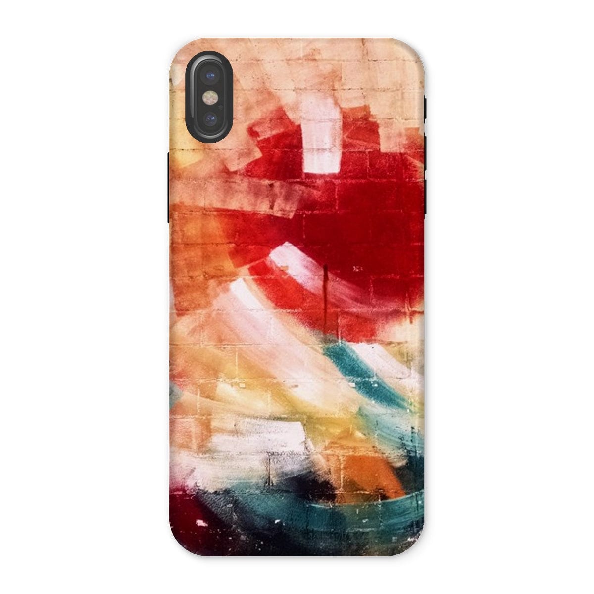 Casezest Mobile Phone Case for iPhone X / Gloss Santa Tecla Painted Wall Design