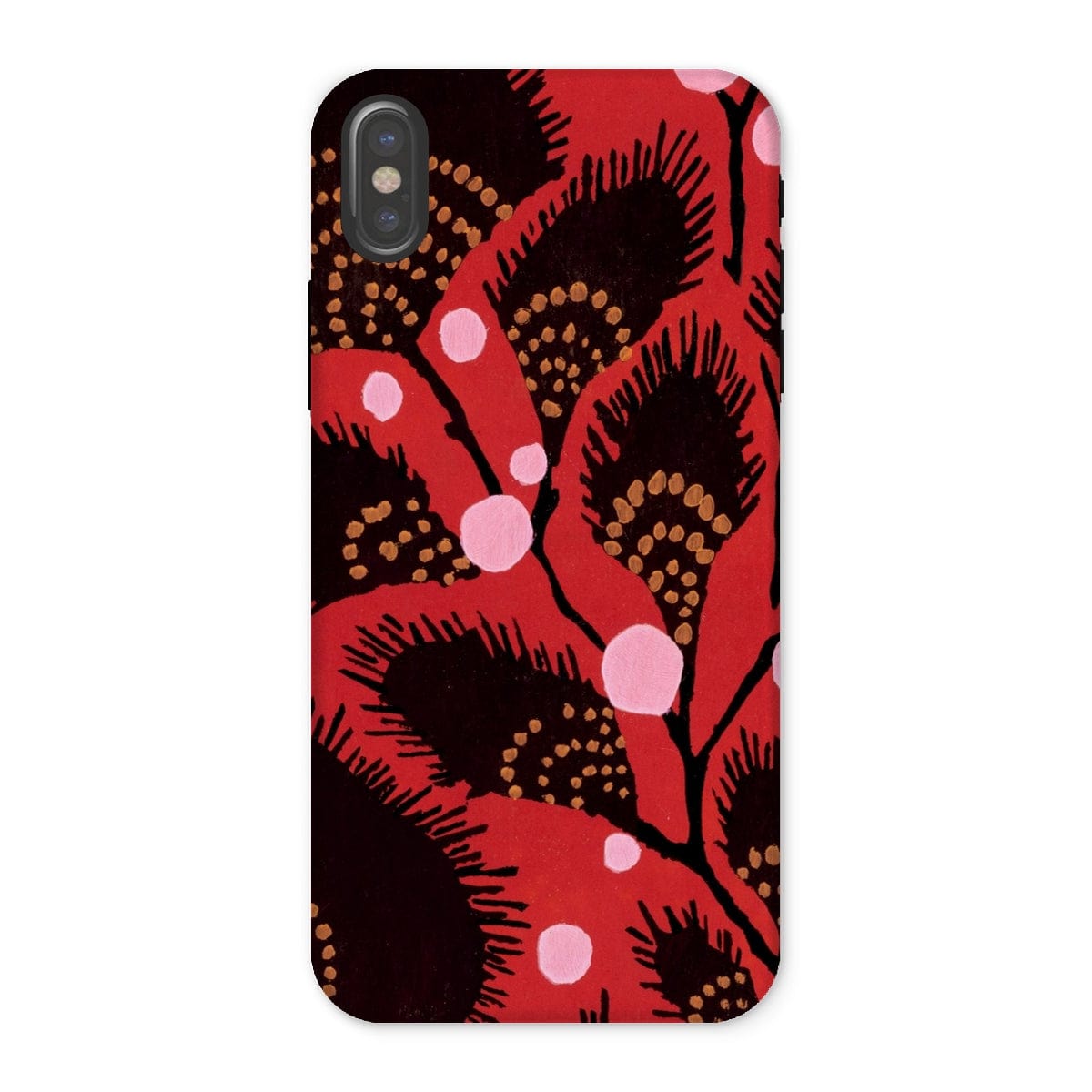 Casezest Mobile Phone Case for iPhone X / Gloss Séguy Art Deco Flower Design