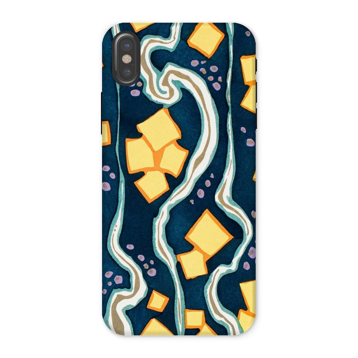 Casezest Mobile Phone Case for iPhone X / Gloss Séguy Deco Border Design