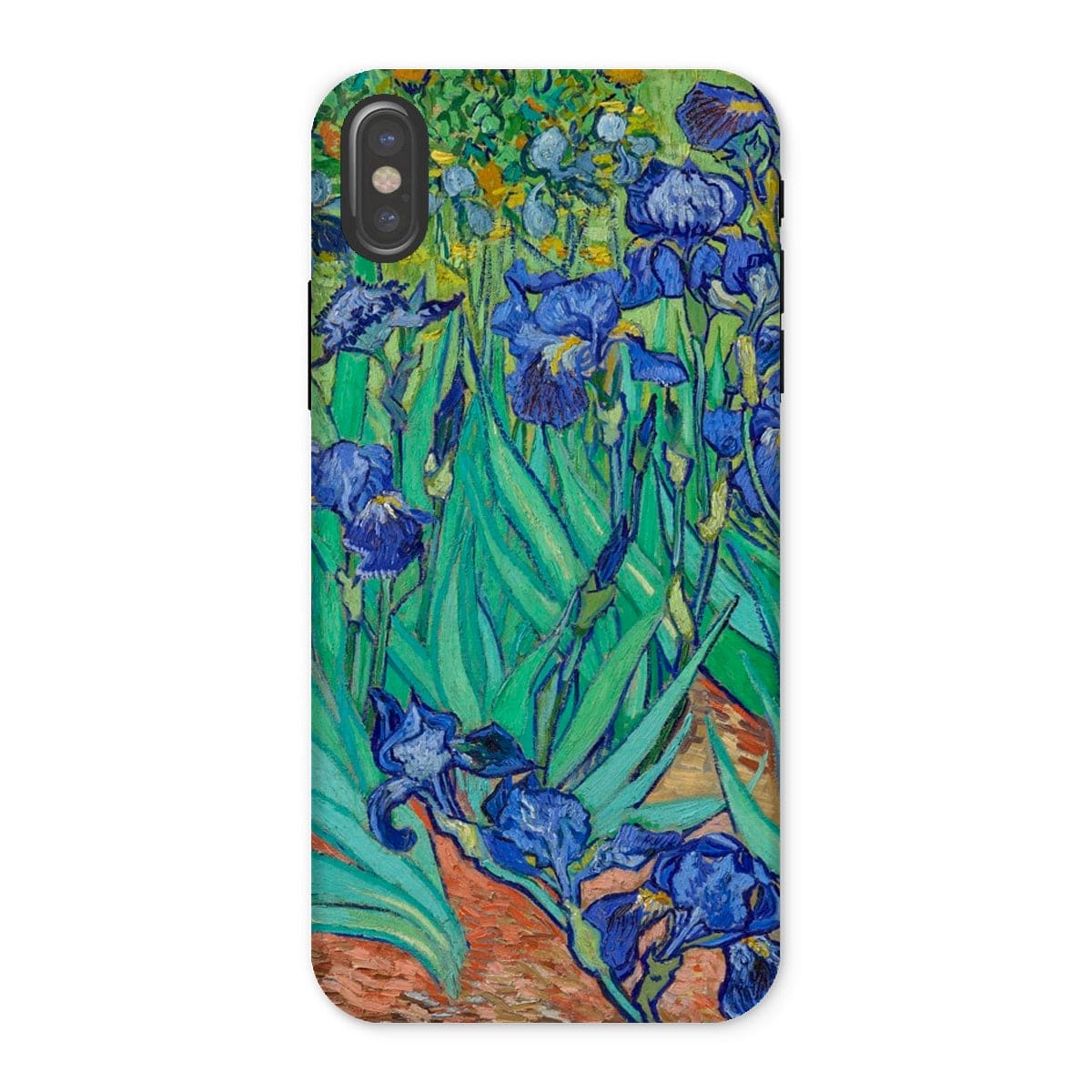 Casezest Mobile Phone Case for iPhone X / Gloss Van Gogh Irises Design