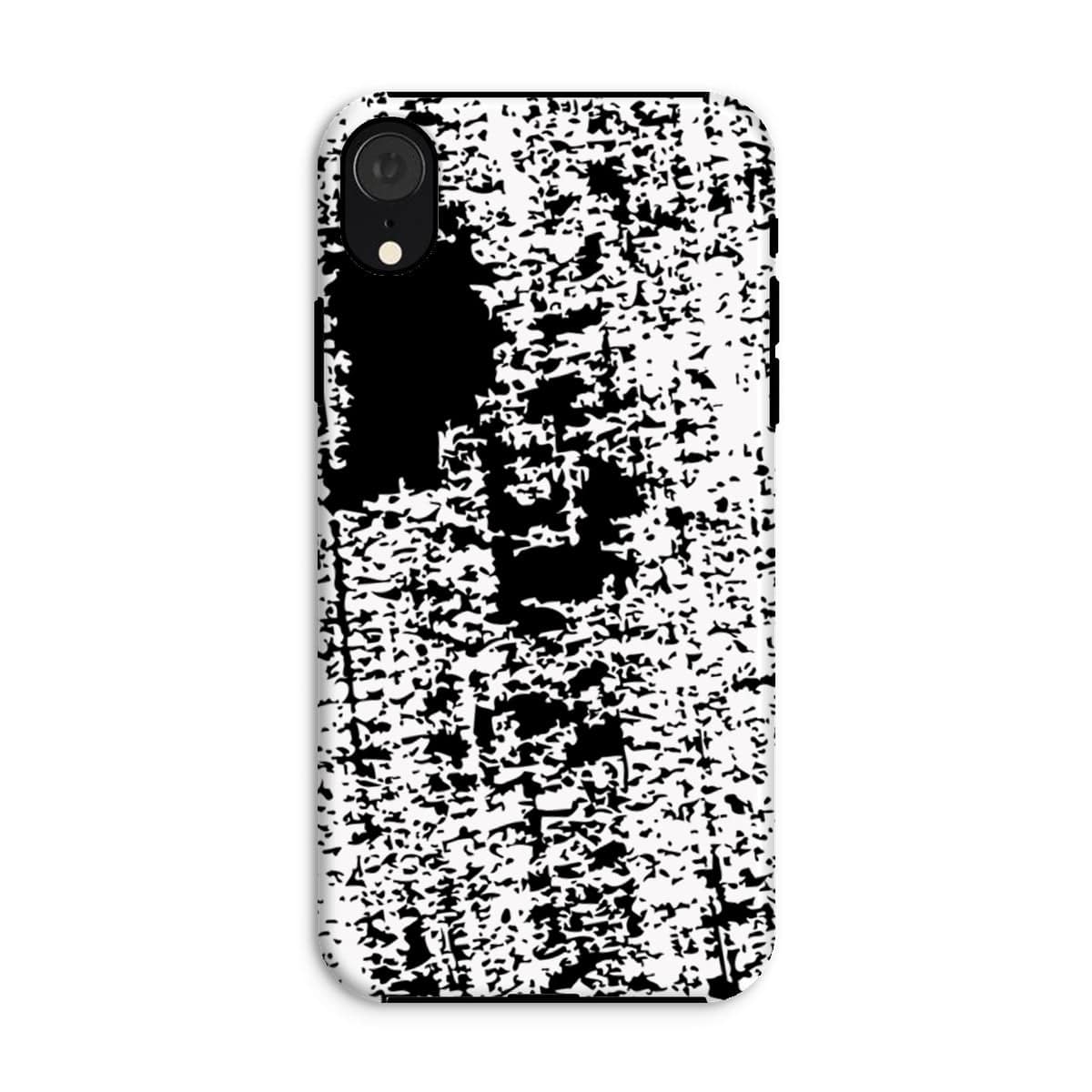 Casezest Mobile Phone Case for iPhone XR / Gloss Black Brushstroke Design