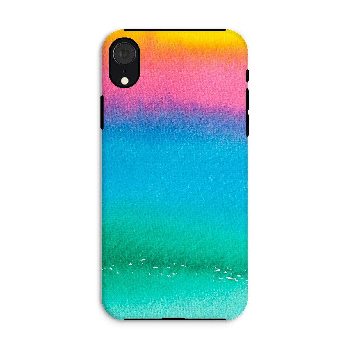 Casezest Mobile Phone Case for iPhone XR / Gloss Bright Watercolour Design