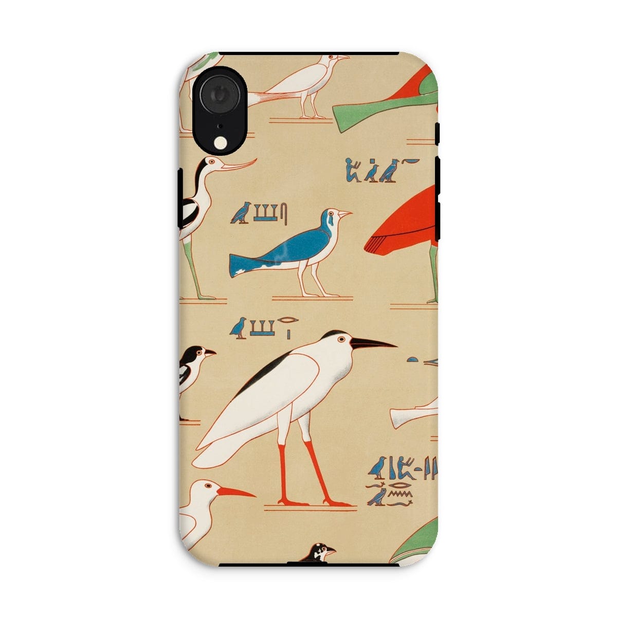 Casezest Mobile Phone Case for iPhone XR / Gloss Champollion Egyptian Birds Design