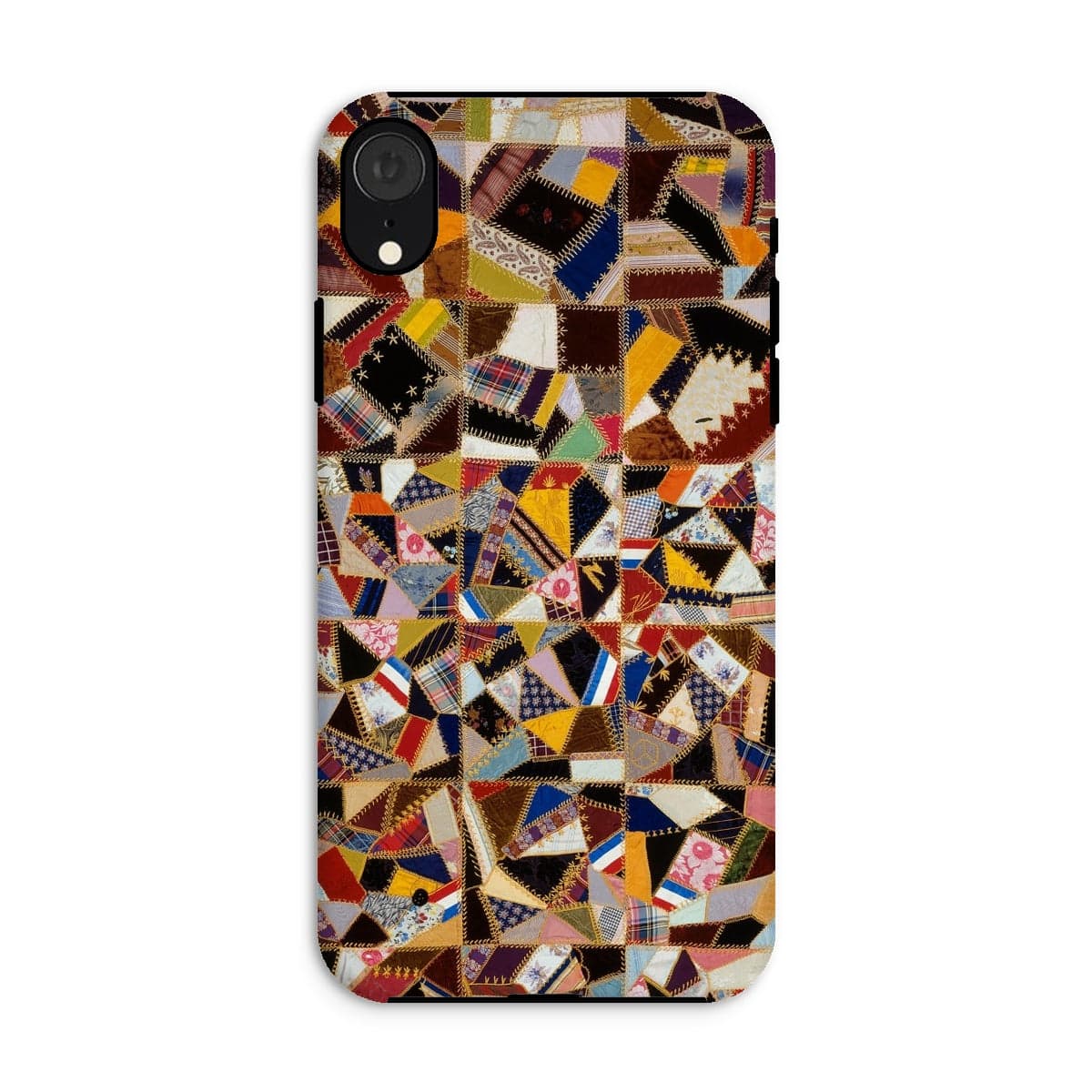 Casezest Mobile Phone Case for iPhone XR / Gloss Crazy Pattern Quilt Design