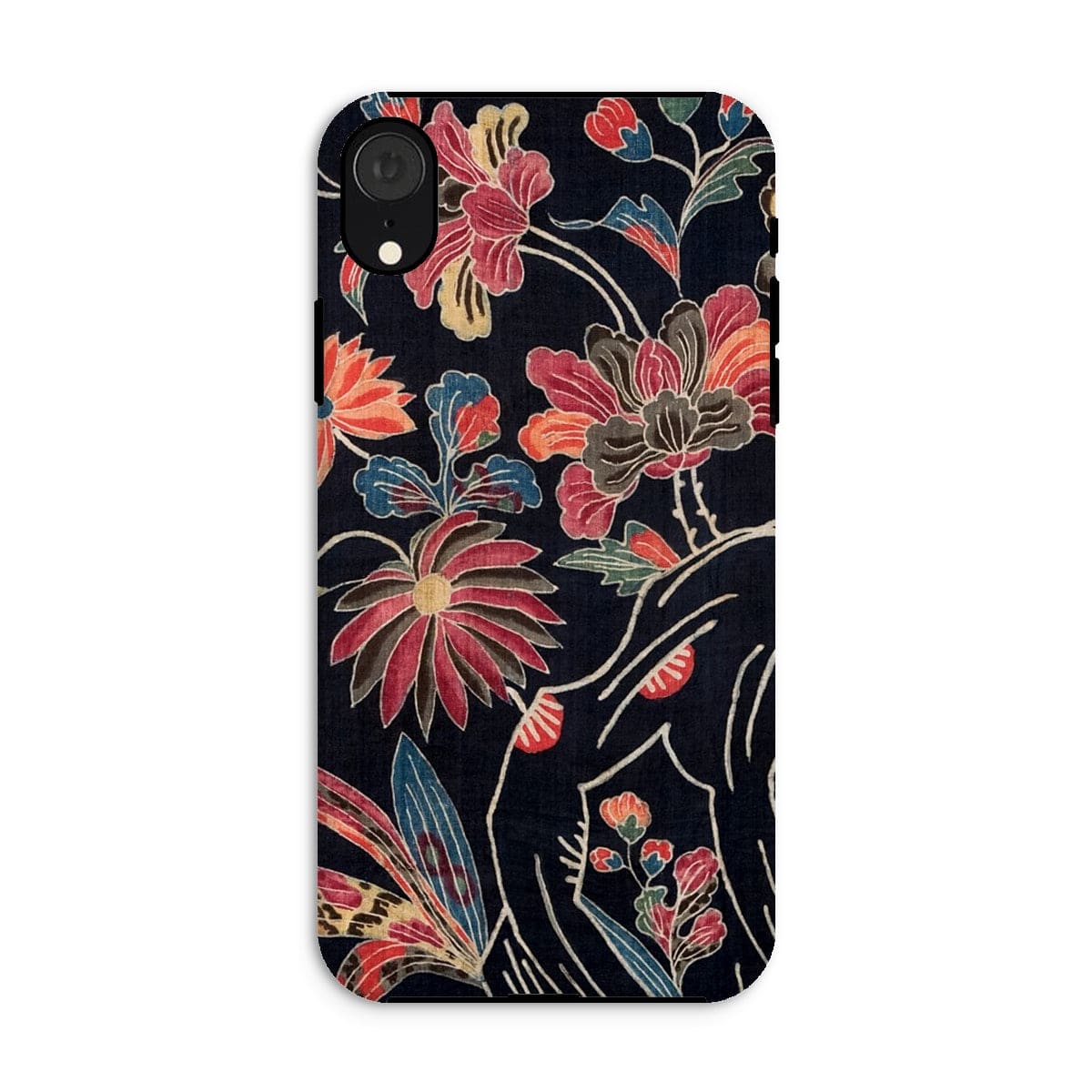 Casezest Mobile Phone Case for iPhone XR / Gloss Dark Floral Uchikui Design