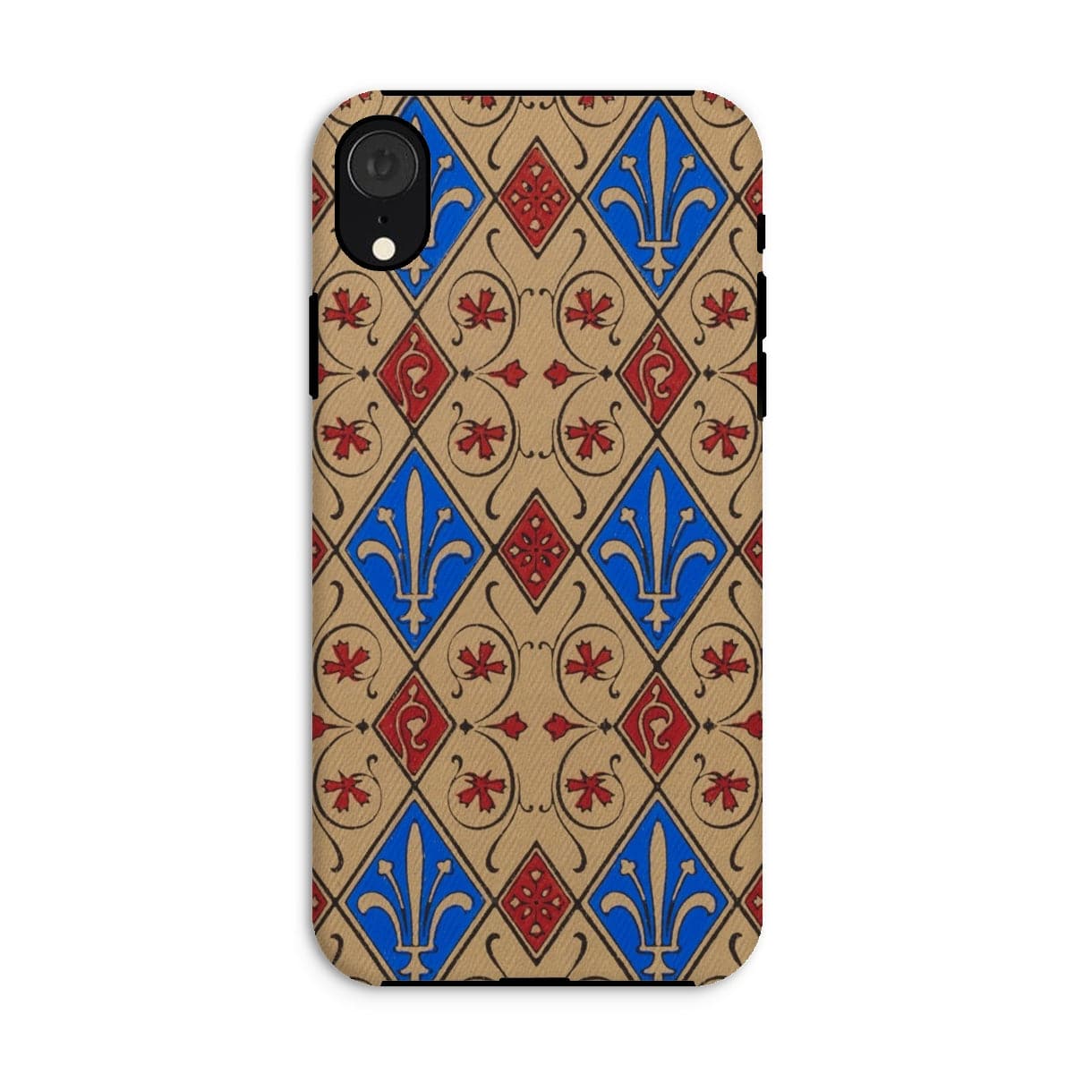 Casezest Mobile Phone Case for iPhone XR / Gloss Fleur Diamond Tile Design