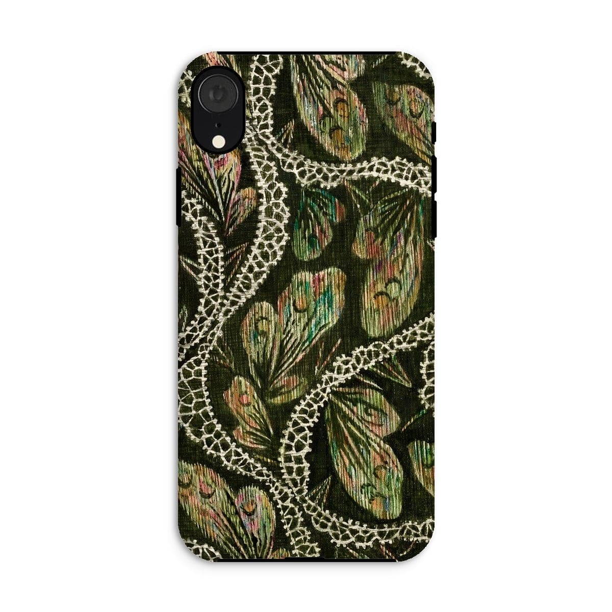 Casezest Mobile Phone Case for iPhone XR / Gloss Isabelle Green Silk Design