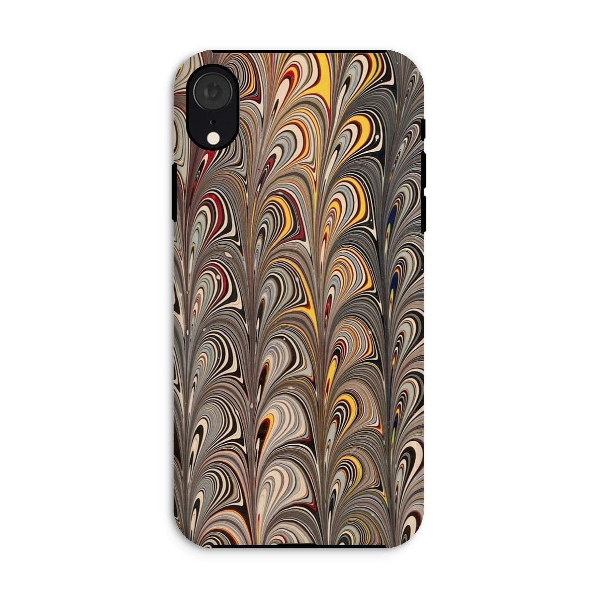 Casezest Mobile Phone Case for iPhone XR / Gloss Peacock Marble Design