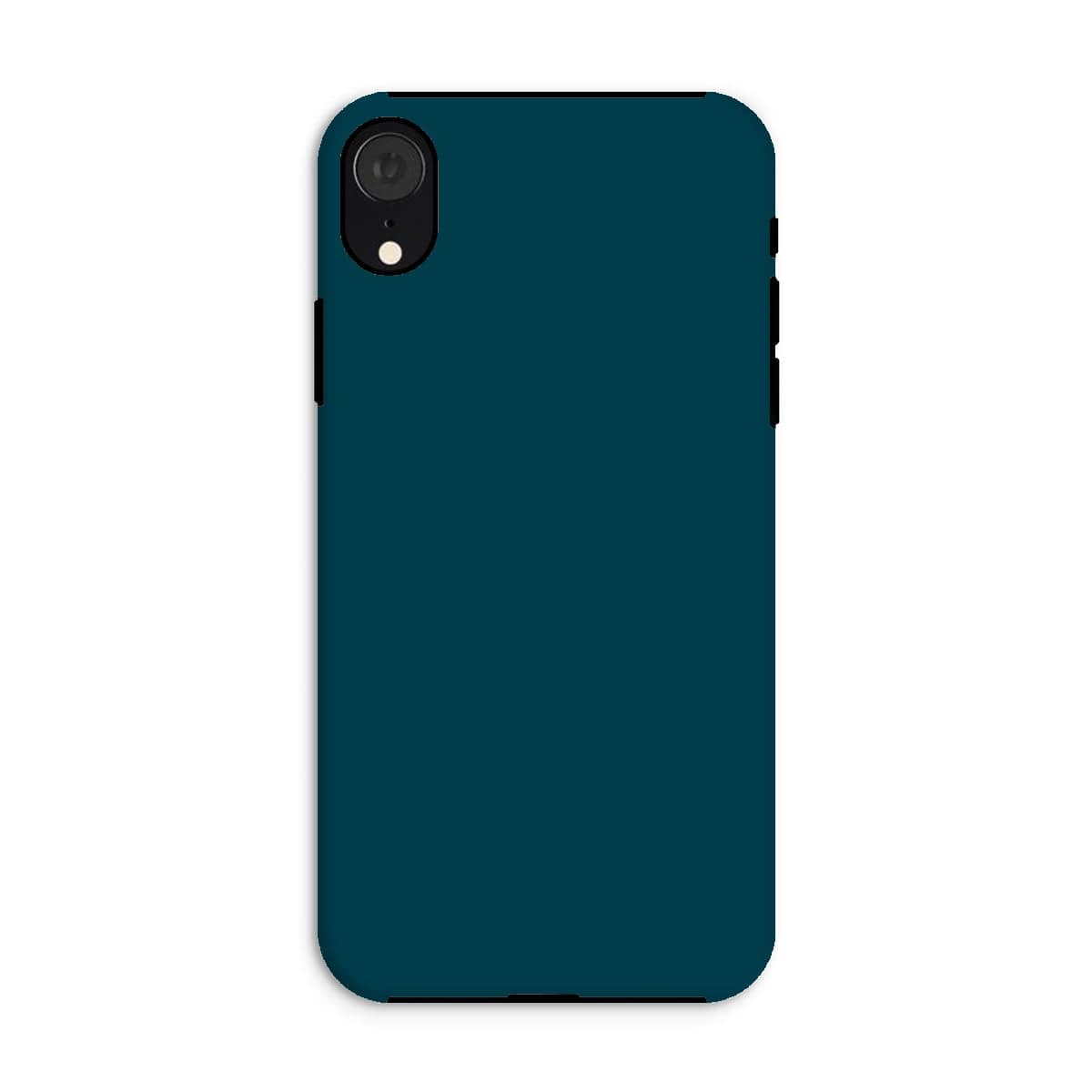 Casezest Mobile Phone Case for iPhone XR / Gloss Pure Dark Blue Design