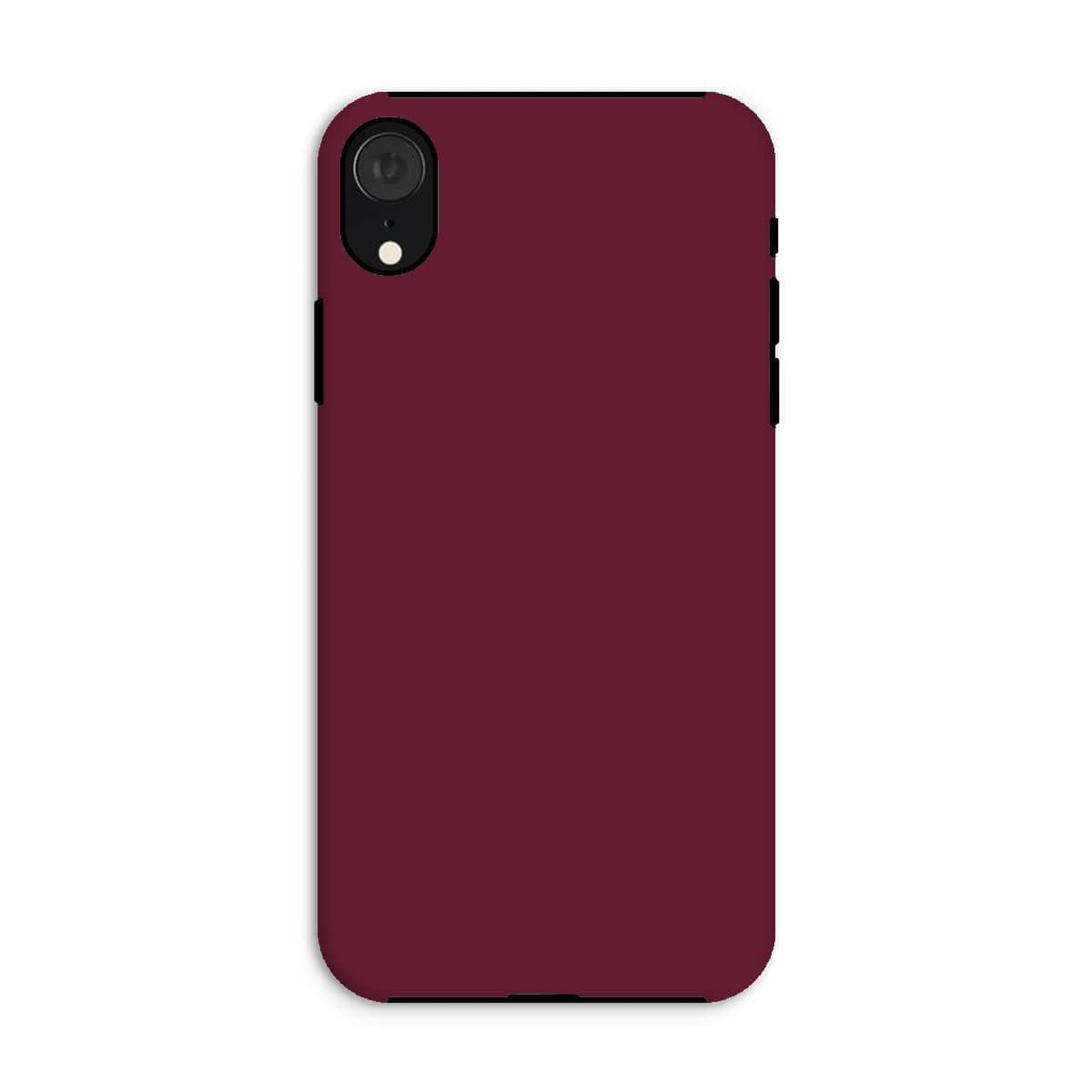 Casezest Mobile Phone Case for iPhone XR / Gloss Pure Dark Red Design