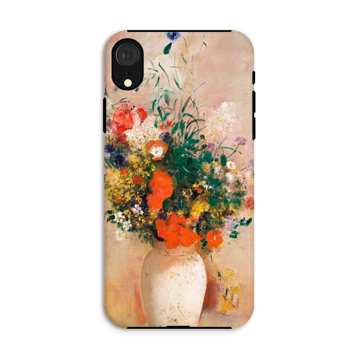 Casezest Mobile Phone Case for iPhone XR / Gloss Redon Vase of Flowers Design