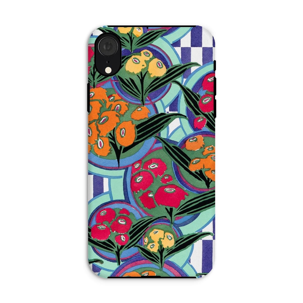 Casezest Mobile Phone Case for iPhone XR / Gloss Séguy Floral Plate Design