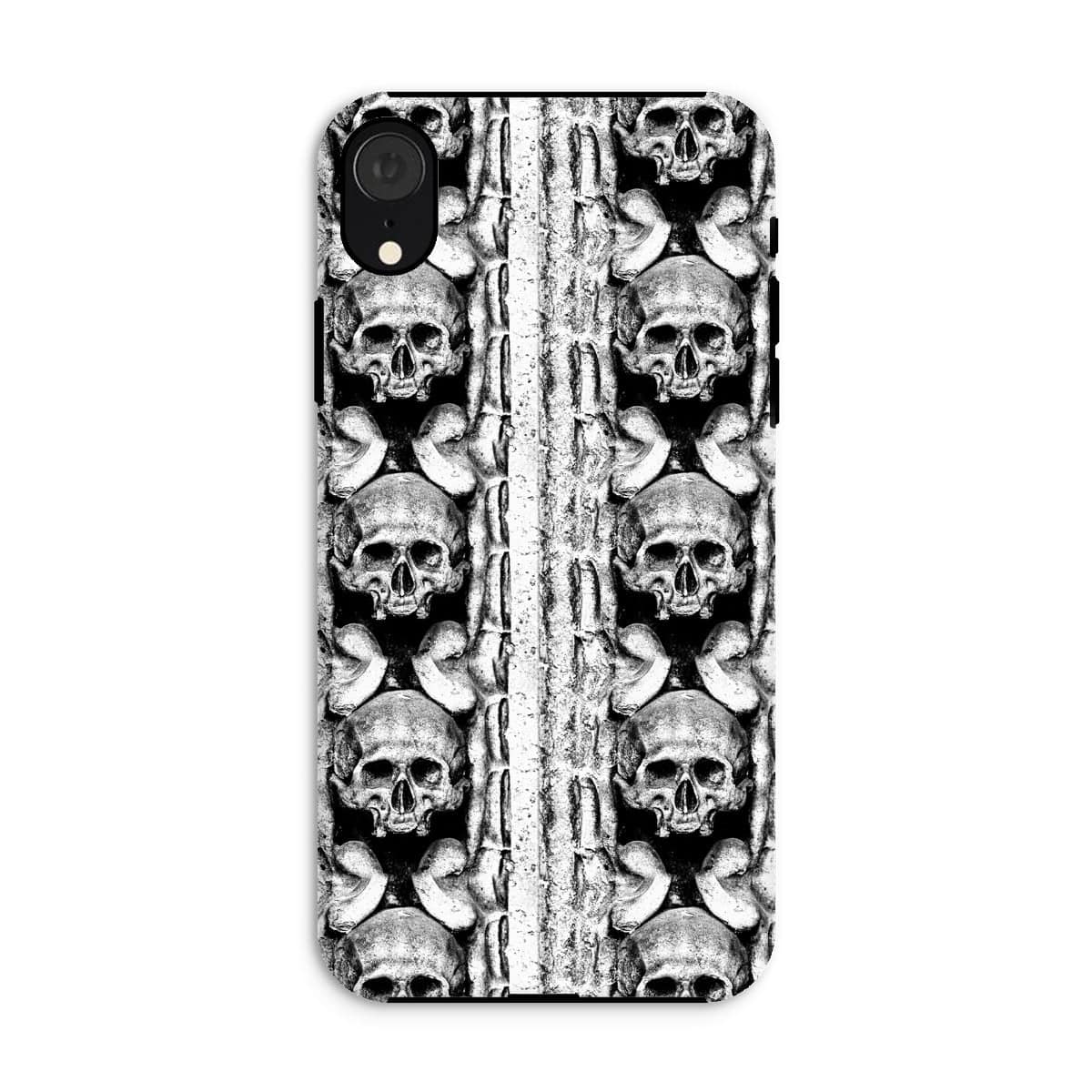 Casezest Mobile Phone Case for iPhone XR / Gloss Skull Row Design