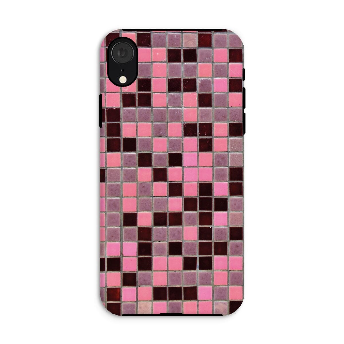 Casezest Mobile Phone Case for iPhone XR / Gloss Small Old Pink Tile Design