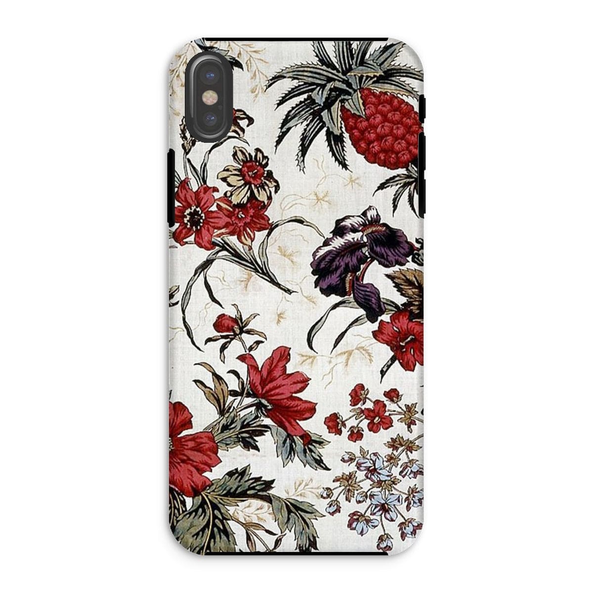 Casezest Mobile Phone Case for iPhone XS / Gloss Antique Floral Design