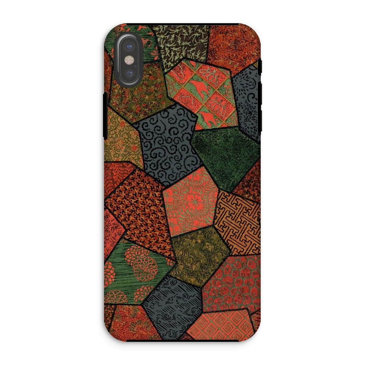 Casezest Mobile Phone Case for iPhone XS / Gloss Audsley Polygonal Design