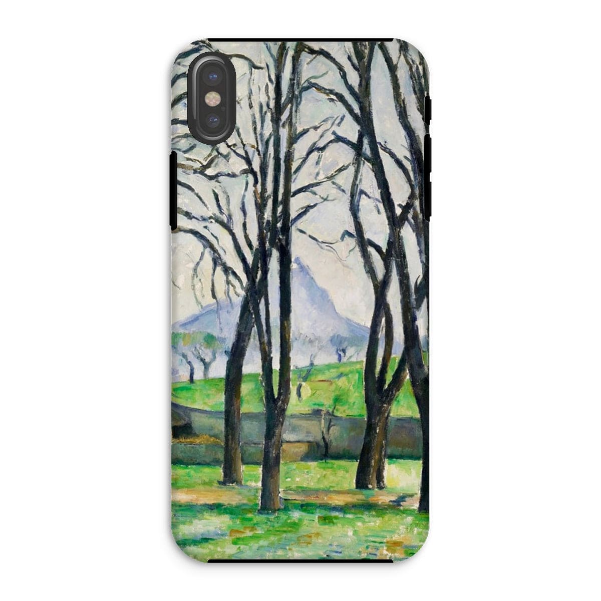 Casezest Mobile Phone Case for iPhone XS / Gloss Cézanne Chestnut Trees Design