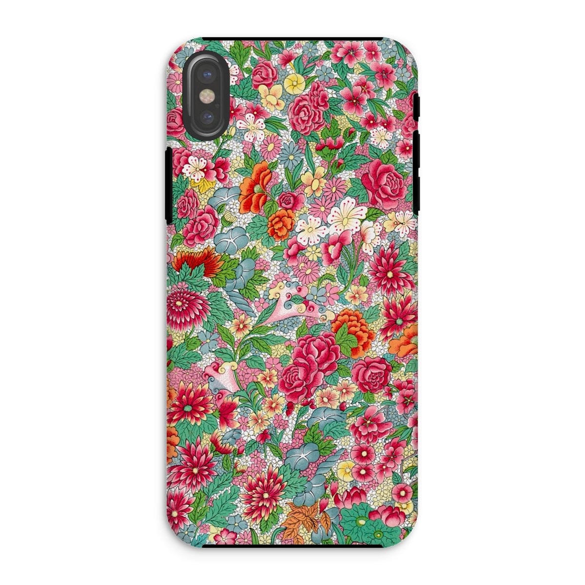 Casezest Mobile Phone Case for iPhone XS / Gloss Chinese Flower Pattern Design