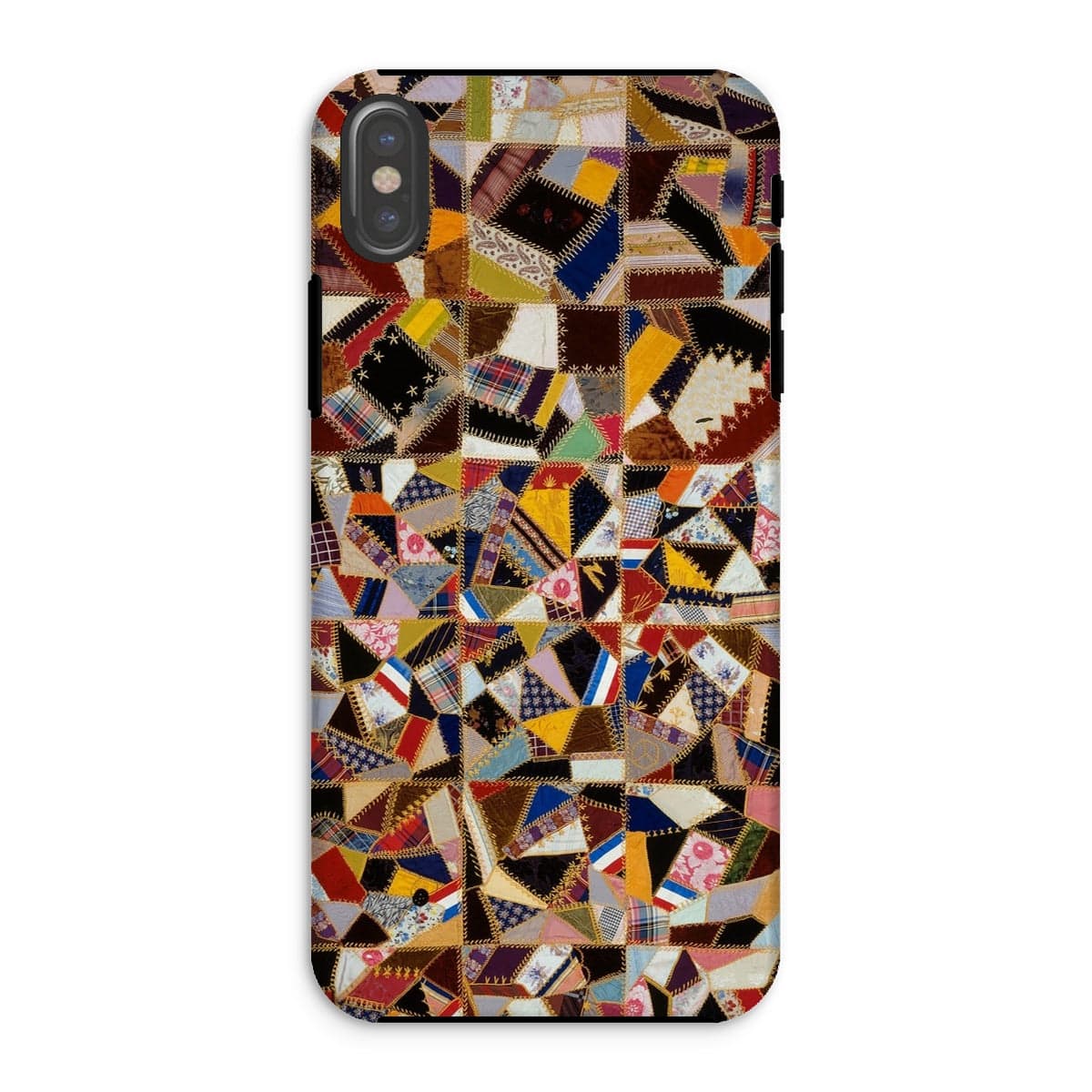 Casezest Mobile Phone Case for iPhone XS / Gloss Crazy Pattern Quilt Design