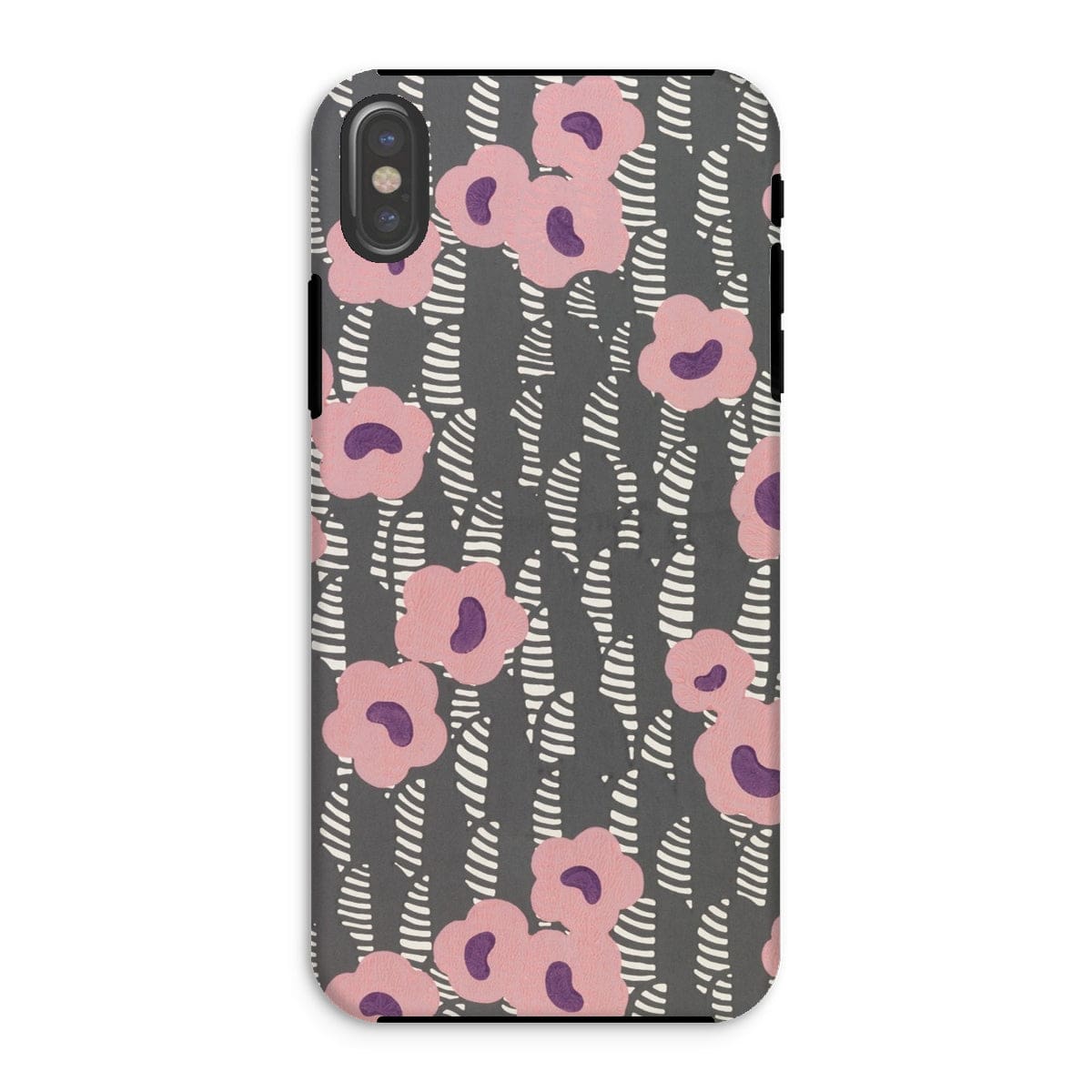 Casezest Mobile Phone Case for iPhone XS / Gloss Crevel Flower Sidewall Design