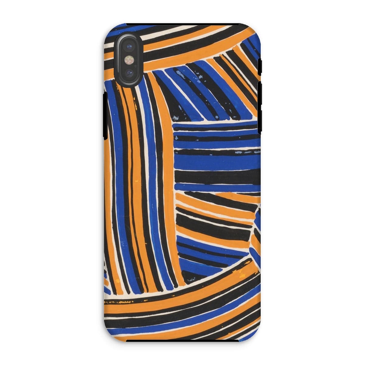 Casezest Mobile Phone Case for iPhone XS / Gloss Férier Stripe Design