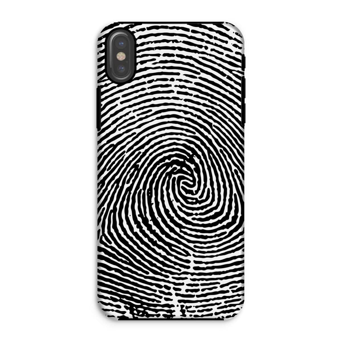 Casezest Mobile Phone Case for iPhone XS / Gloss Fingerprint Design