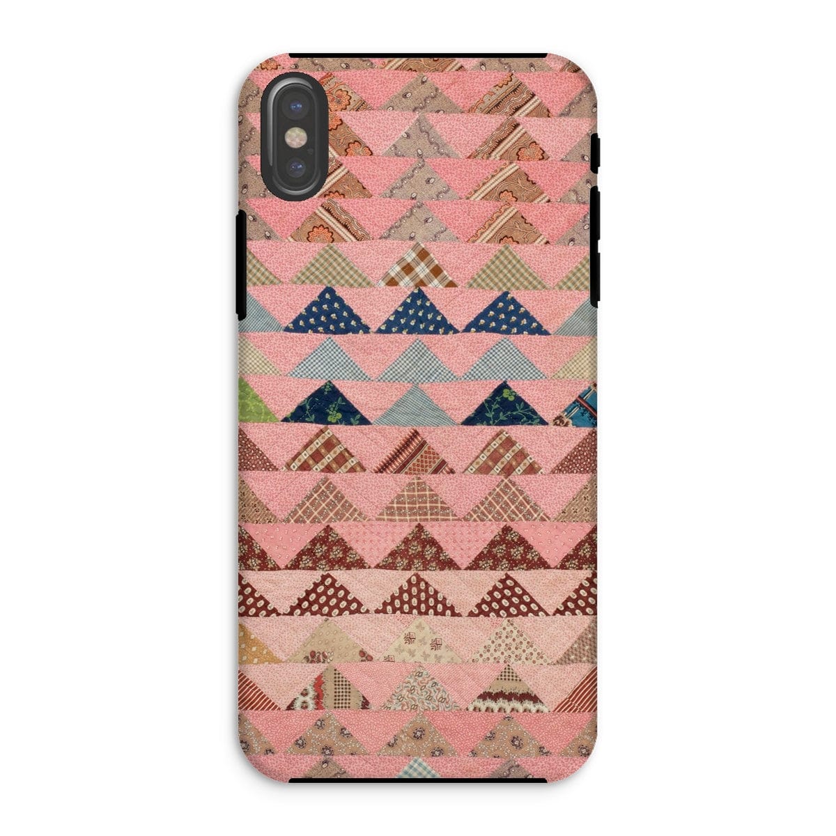 Casezest Mobile Phone Case for iPhone XS / Gloss Flying Geese Quilt Design