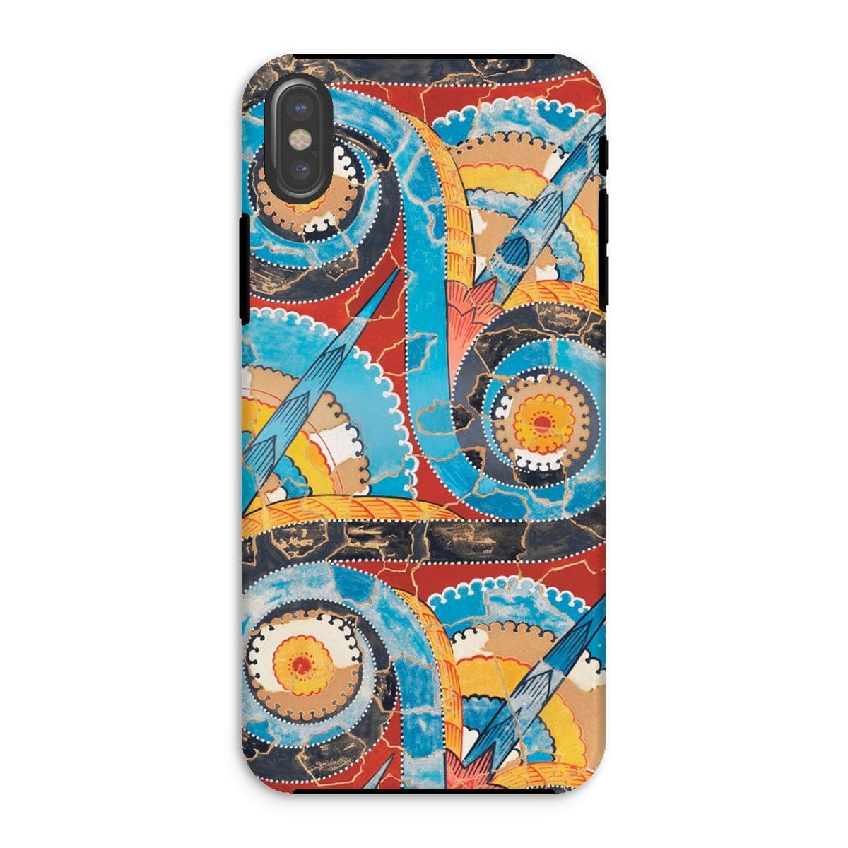 Casezest Mobile Phone Case for iPhone XS / Gloss Gilliéron Spiral Frieze Design