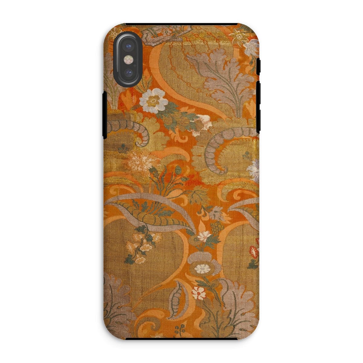 Casezest Mobile Phone Case for iPhone XS / Gloss Golden Silk Design