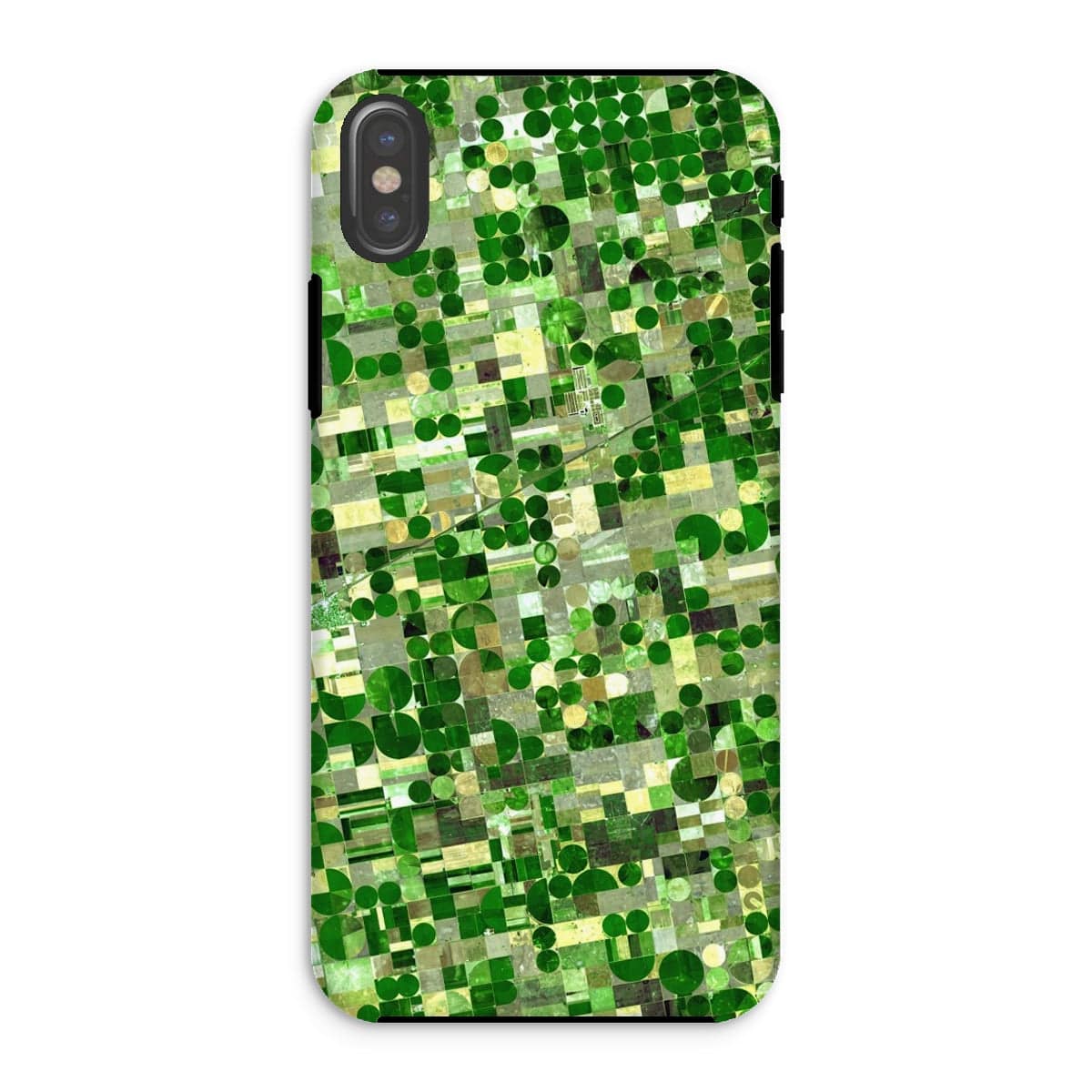 Casezest Mobile Phone Case for iPhone XS / Gloss Kansas Crop Circles Design