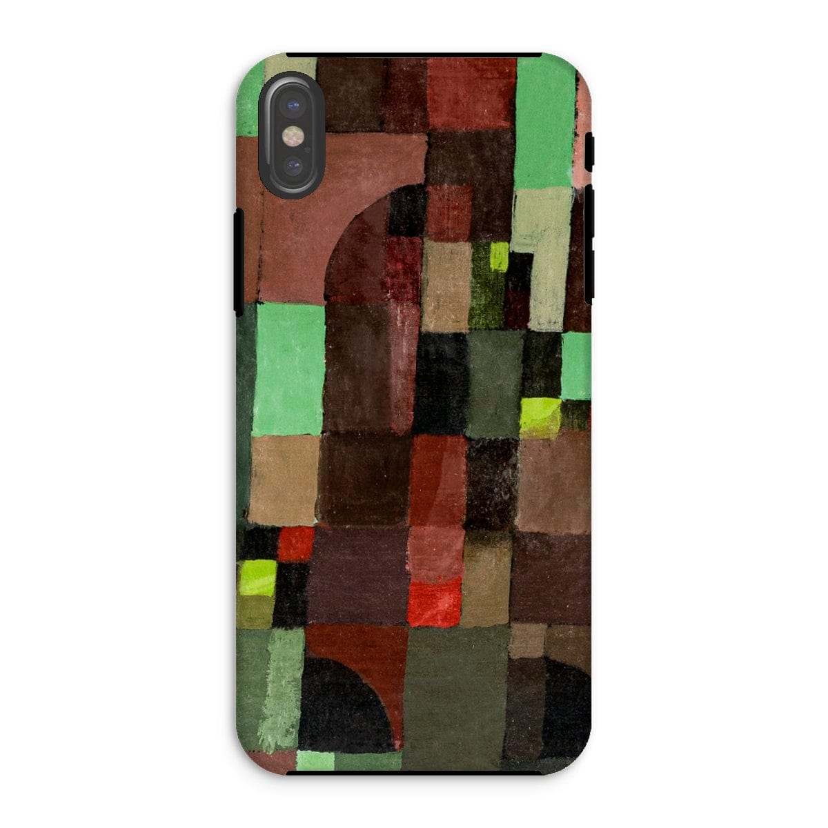 Casezest Mobile Phone Case for iPhone XS / Gloss Klee Red and Green Design