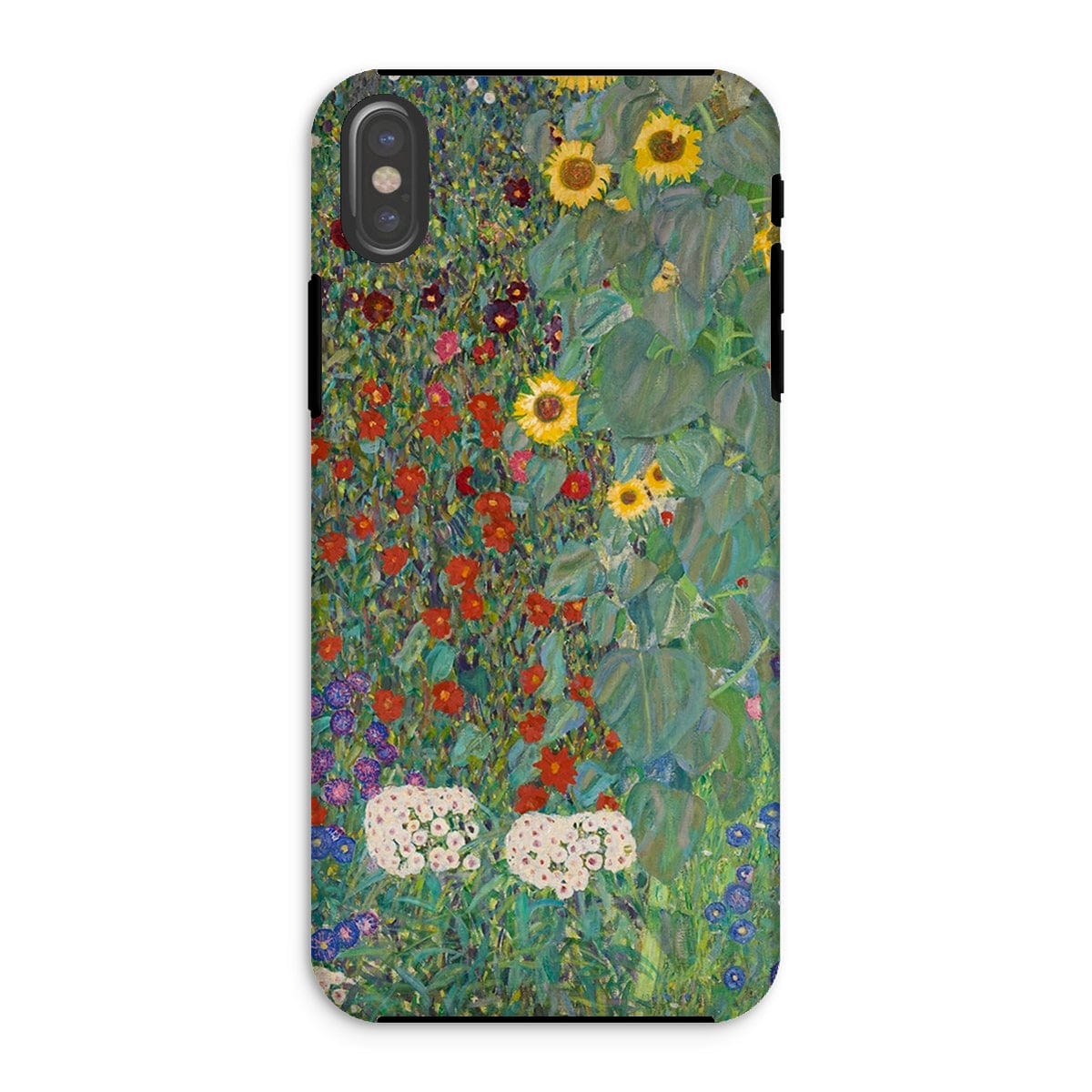 Casezest Mobile Phone Case for iPhone XS / Gloss Klimt Farm Garden Design