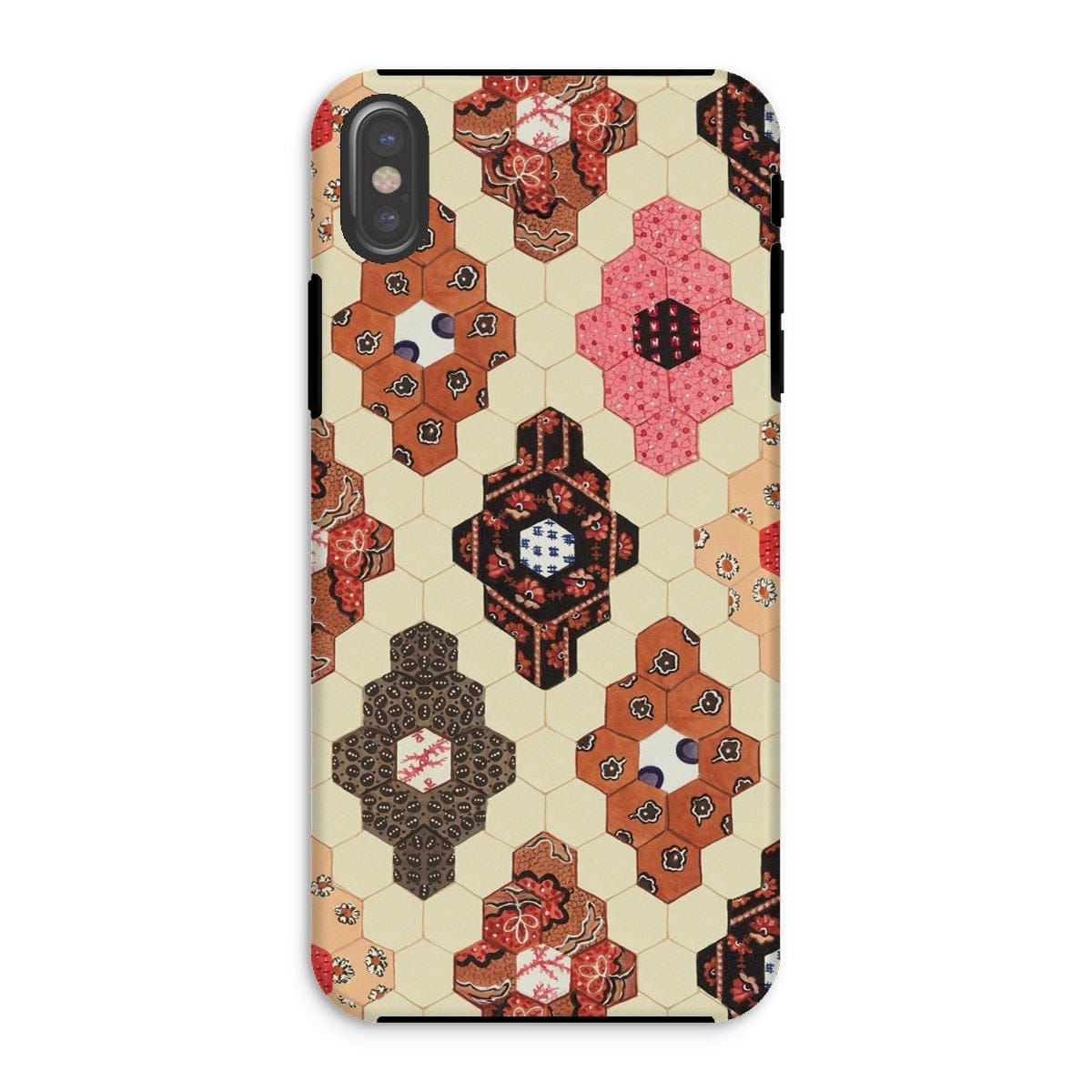 Casezest Mobile Phone Case for iPhone XS / Gloss Light Painted Quilt Design