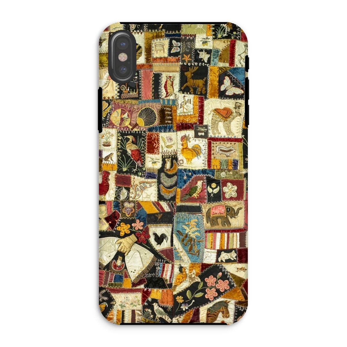 Casezest Mobile Phone Case for iPhone XS / Gloss Marvin Animal Quilt Design