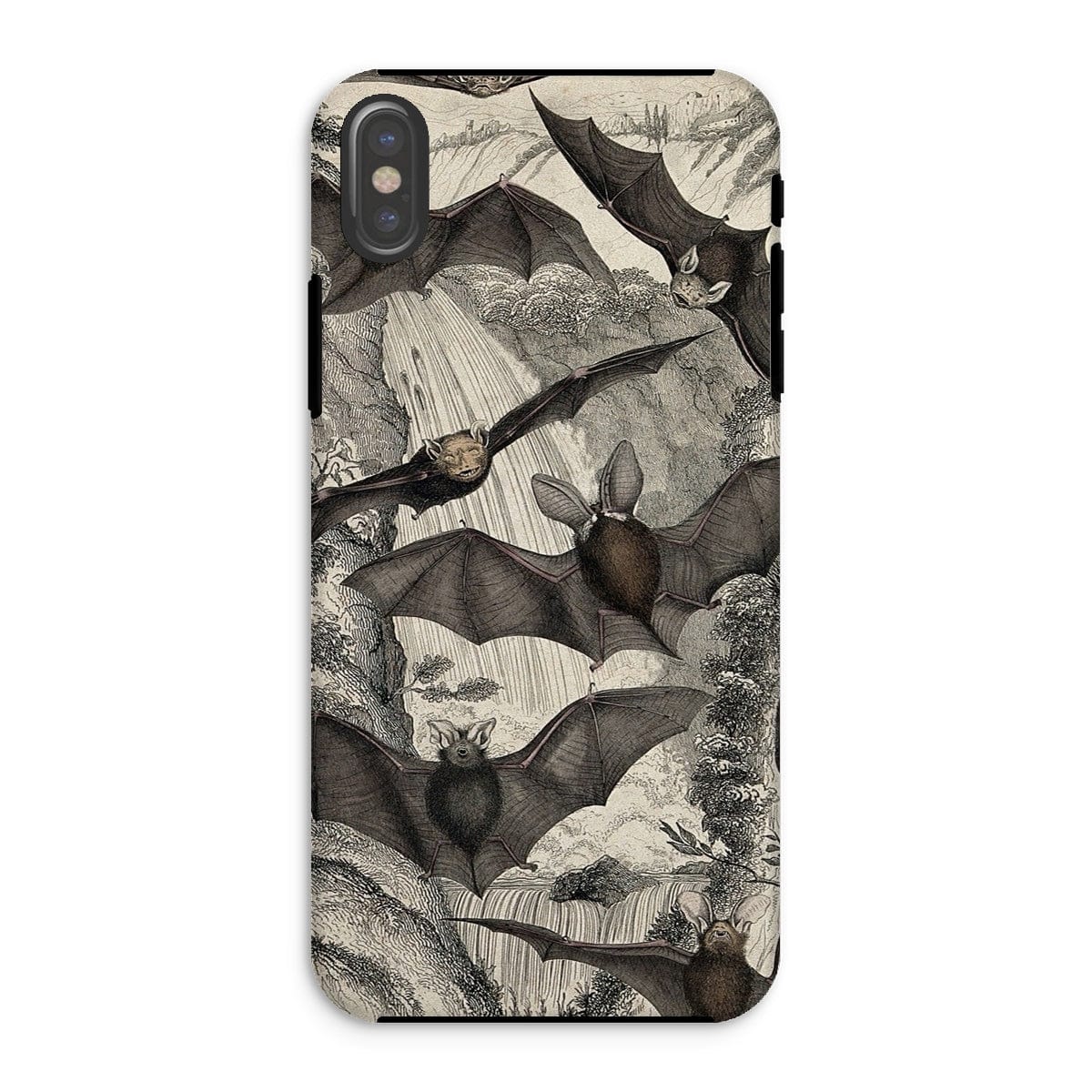 Casezest Mobile Phone Case for iPhone XS / Gloss Milne Bats Design