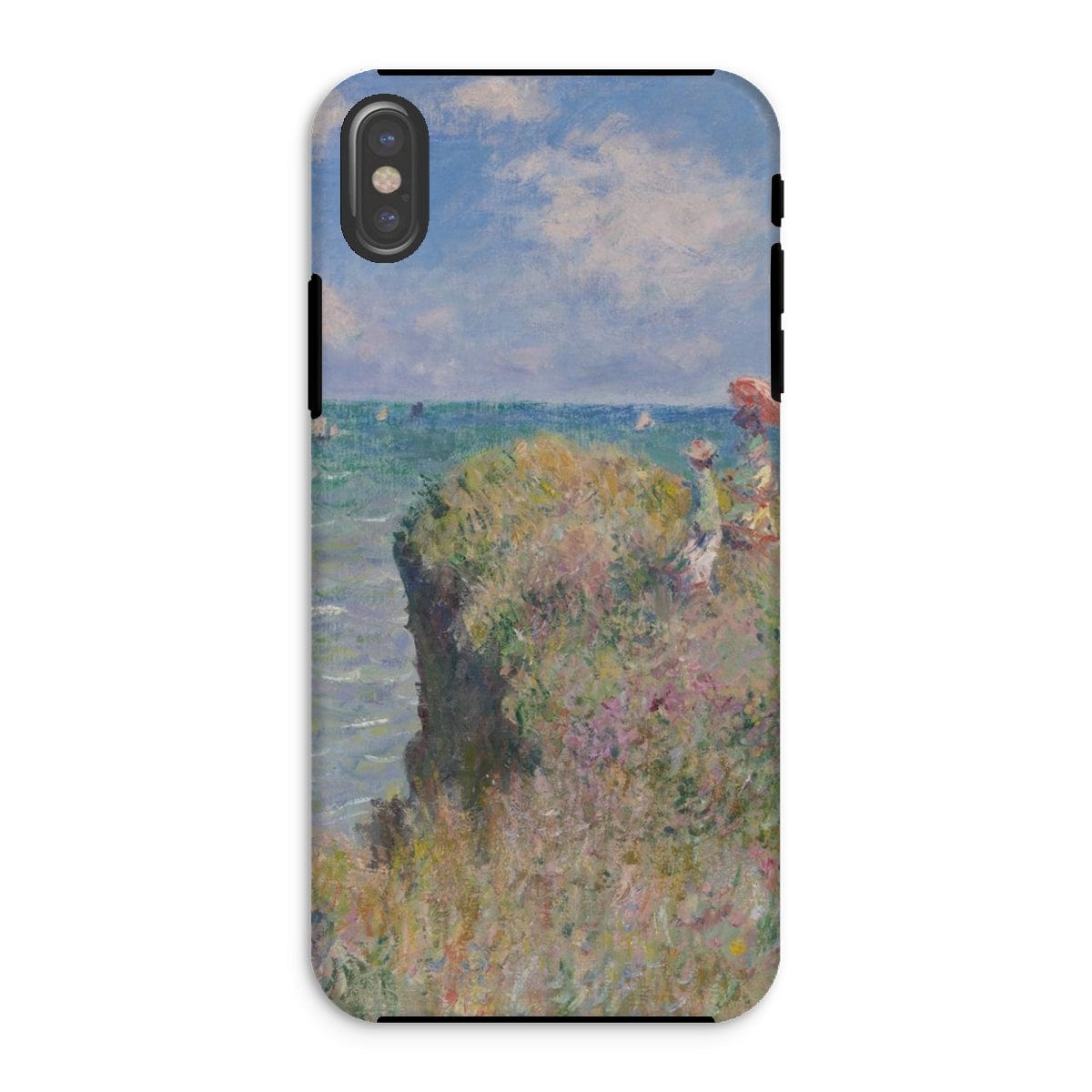 Casezest Mobile Phone Case for iPhone XS / Gloss Monet Cliff Walk at Pourville Design