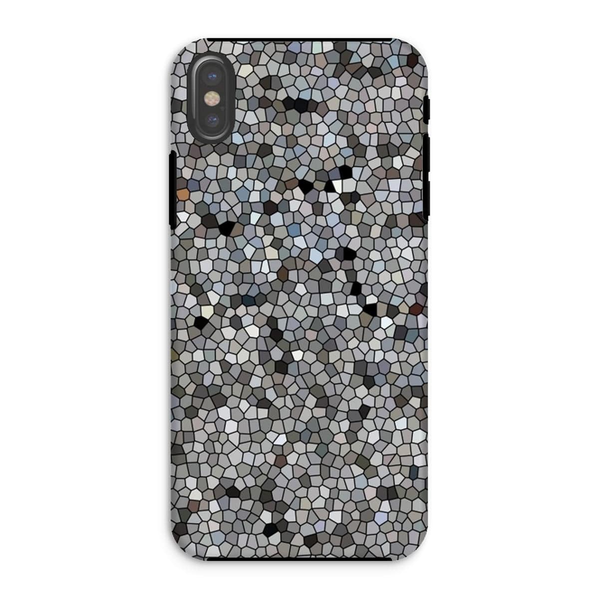 Casezest Mobile Phone Case for iPhone XS / Gloss Mosaic Texture Design