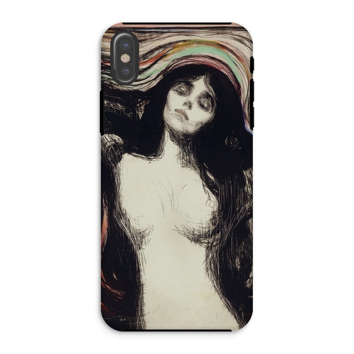 Casezest Mobile Phone Case for iPhone XS / Gloss Munch Madonna Design